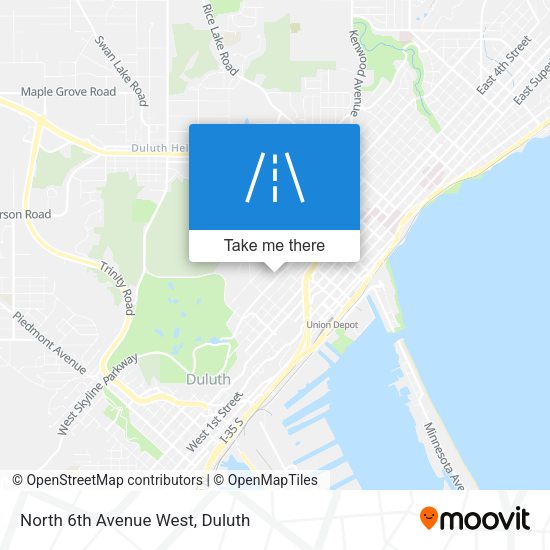 North 6th Avenue West map
