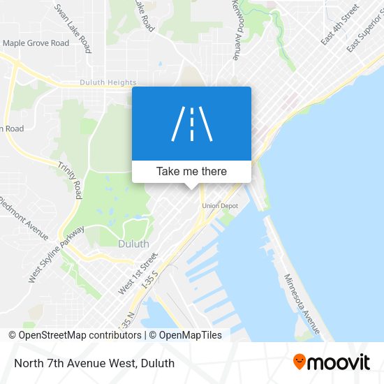North 7th Avenue West map