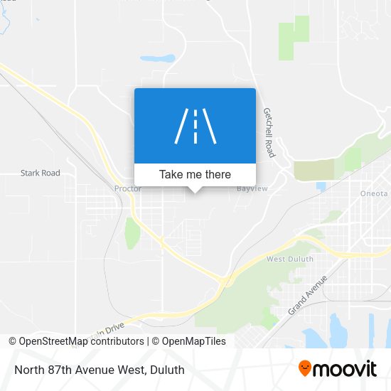 North 87th Avenue West map