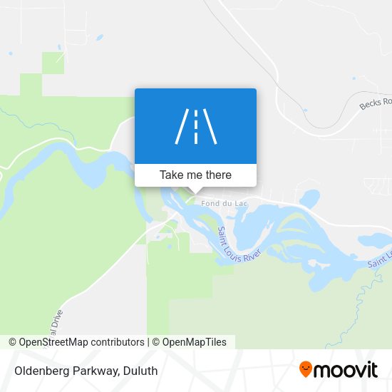 Mapa de Oldenberg Parkway