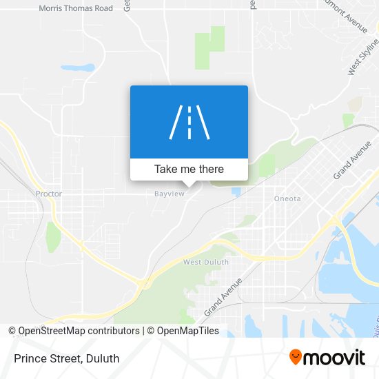 Mapa de Prince Street