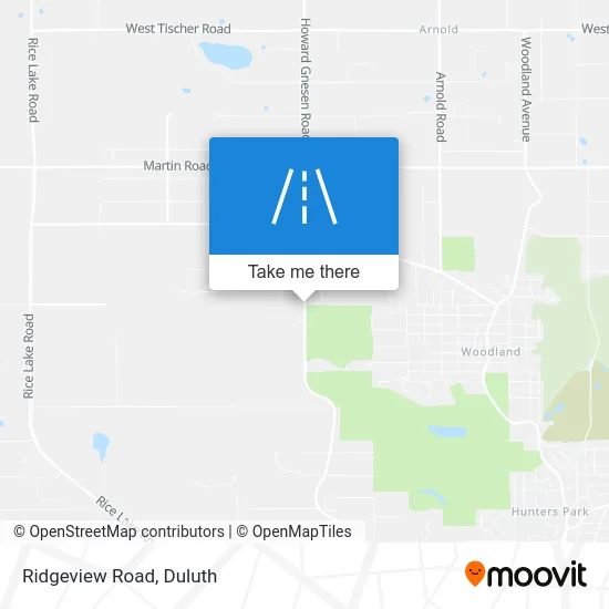 Ridgeview Road map
