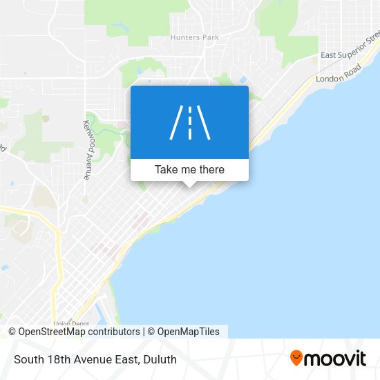 South 18th Avenue East map