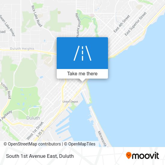 Mapa de South 1st Avenue East