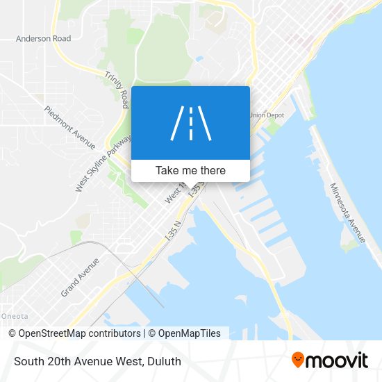Mapa de South 20th Avenue West