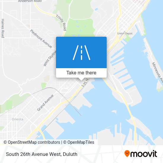 Mapa de South 26th Avenue West