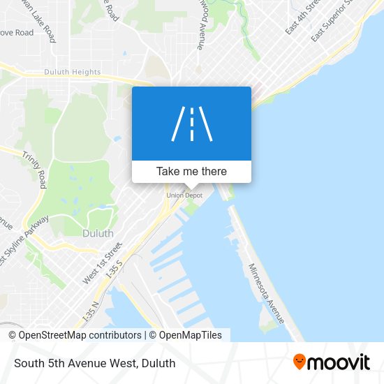 South 5th Avenue West map