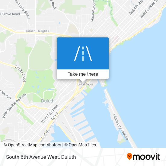 South 6th Avenue West map