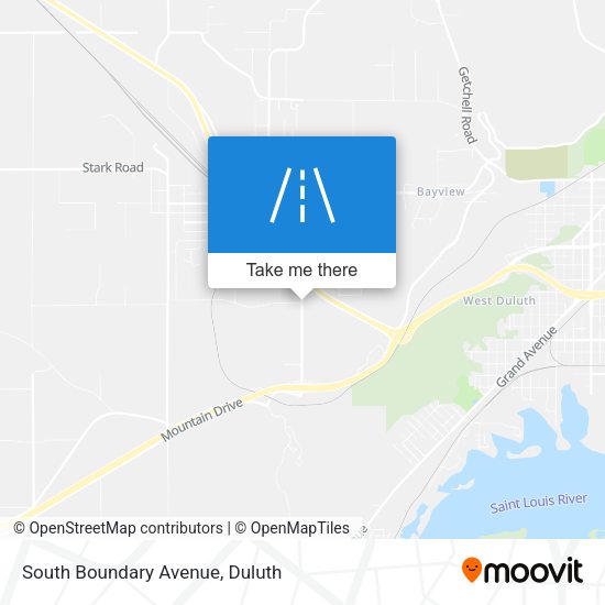 South Boundary Avenue map