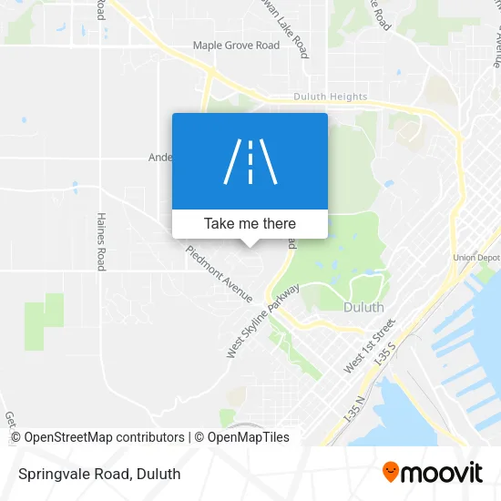 Springvale Road map