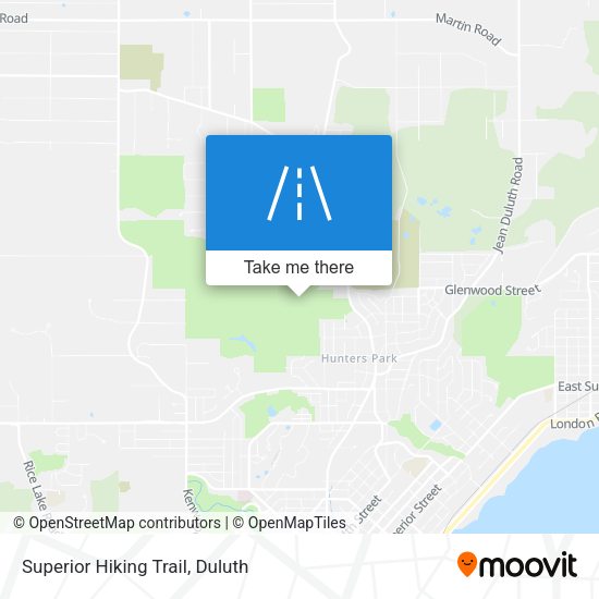 Mapa de Superior Hiking Trail