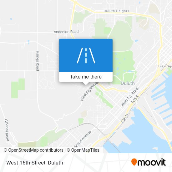 Mapa de West 16th Street