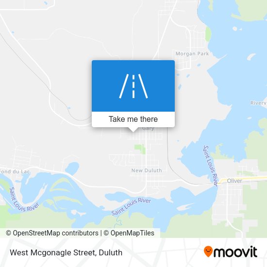 Mapa de West Mcgonagle Street