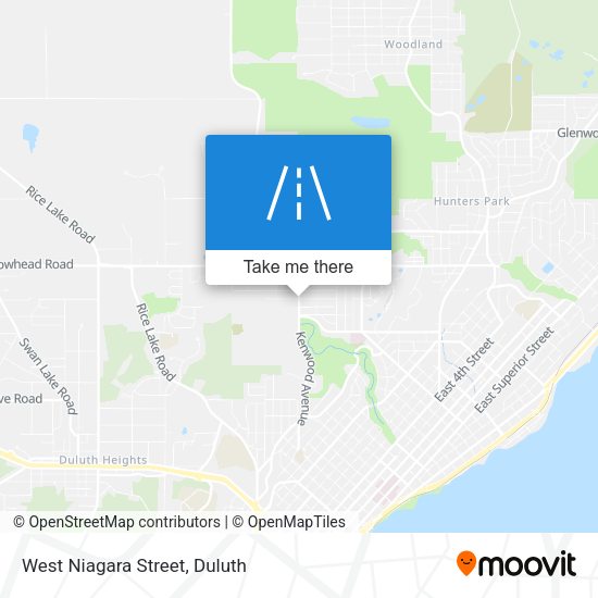 West Niagara Street map
