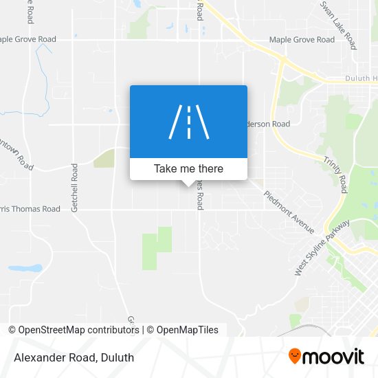 Mapa de Alexander Road