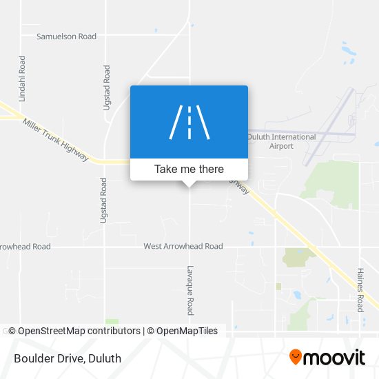 Boulder Drive map