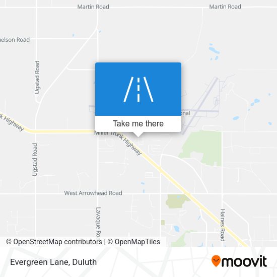 Mapa de Evergreen Lane