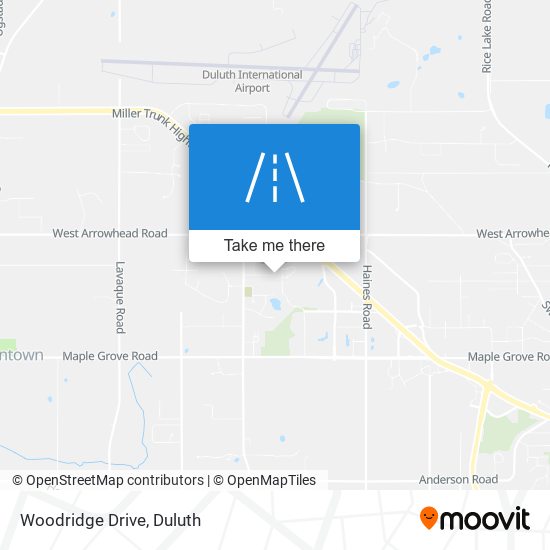 Mapa de Woodridge Drive