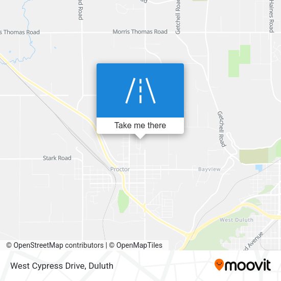 Mapa de West Cypress Drive