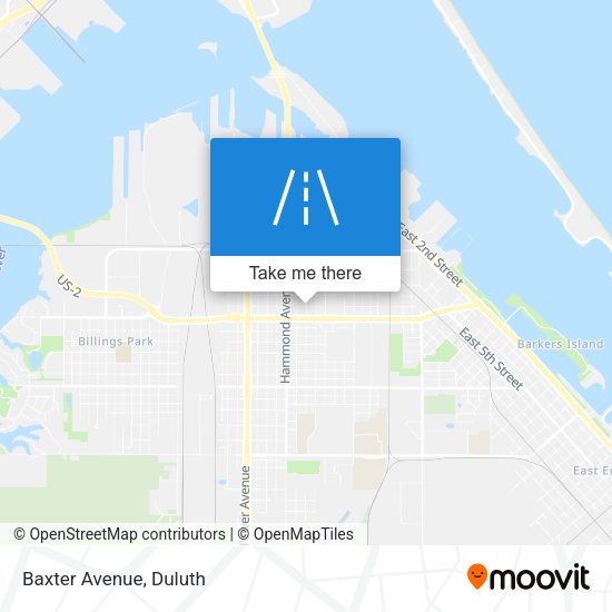 Mapa de Baxter Avenue