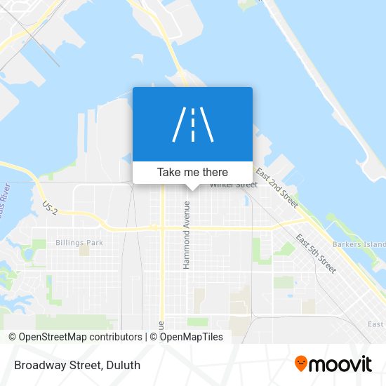 Mapa de Broadway Street