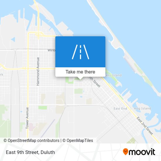 Mapa de East 9th Street