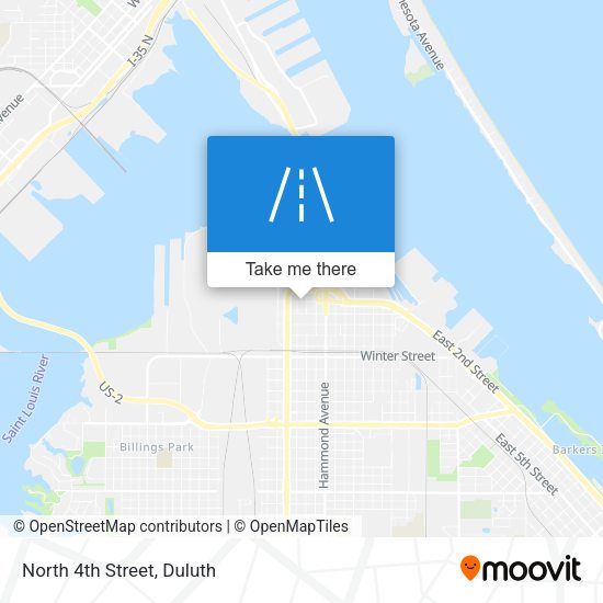 Mapa de North 4th Street