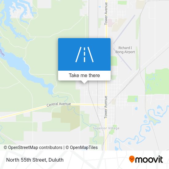 Mapa de North 55th Street