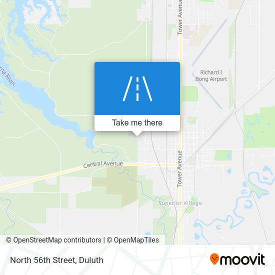 Mapa de North 56th Street