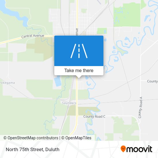 Mapa de North 75th Street