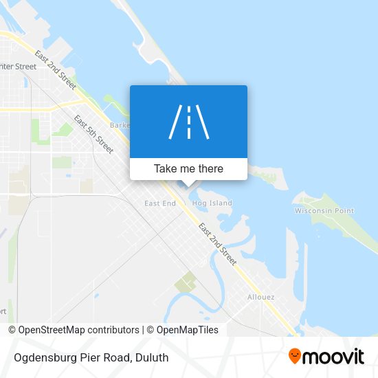 Mapa de Ogdensburg Pier Road