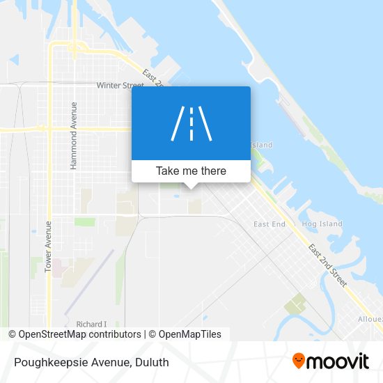 Poughkeepsie Avenue map