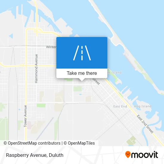 Raspberry Avenue map