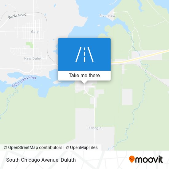 South Chicago Avenue map