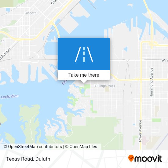 Mapa de Texas Road