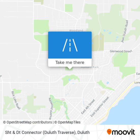 Sht & Dt Connector (Duluth Traverse) map