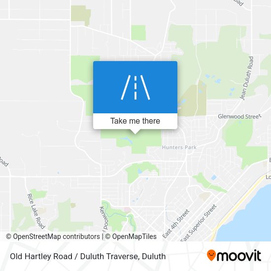 Old Hartley Road / Duluth Traverse map