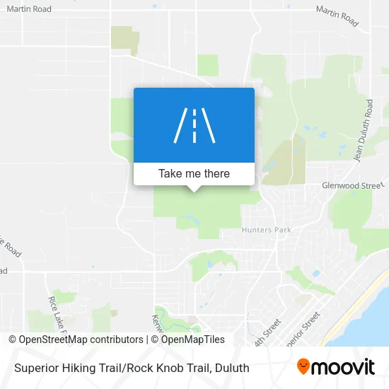 Superior Hiking Trail / Rock Knob Trail map