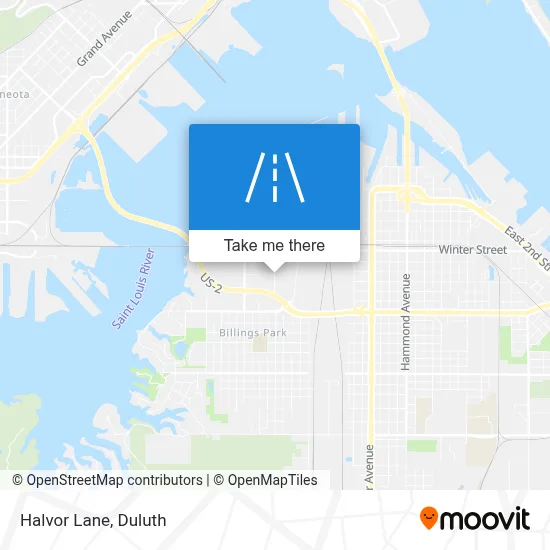 Halvor Lane map
