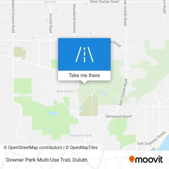 Downer Park Multi-Use Trail map