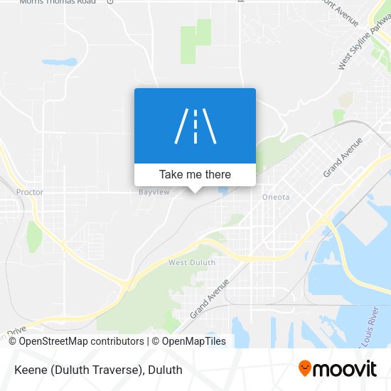 Mapa de Keene (Duluth Traverse)