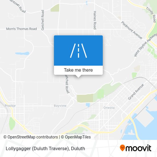 Mapa de Lollygagger (Duluth Traverse)