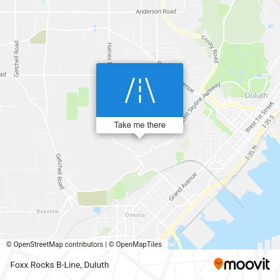 Foxx Rocks B-Line map