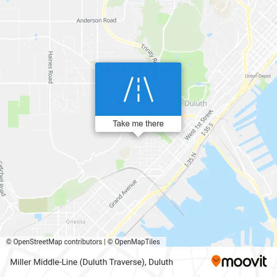 Miller Middle-Line (Duluth Traverse) map
