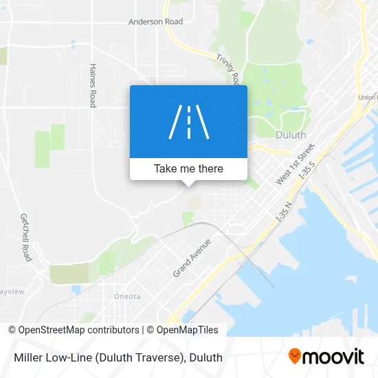 Miller Low-Line (Duluth Traverse) map