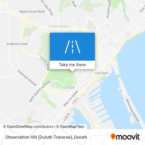 Mapa de Observation Hill (Duluth Traverse)