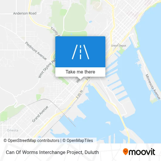 Can Of Worms Interchange Project map