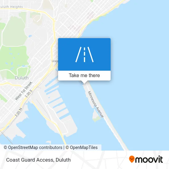 Coast Guard Access map