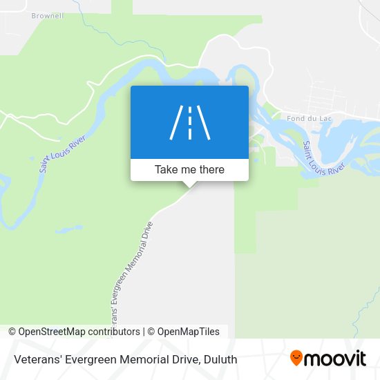 Veterans' Evergreen Memorial Drive map