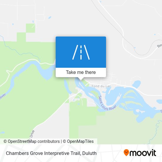 Chambers Grove Interpretive Trail map